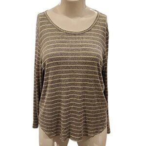 [Old Navy] Green and Gray  Striped Long Sleeve  - Size XXL